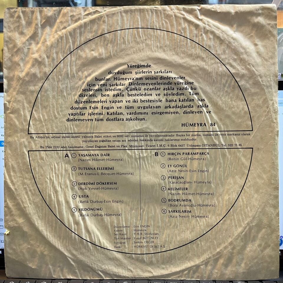 Hümeyra – Benim Ṣarkılarım