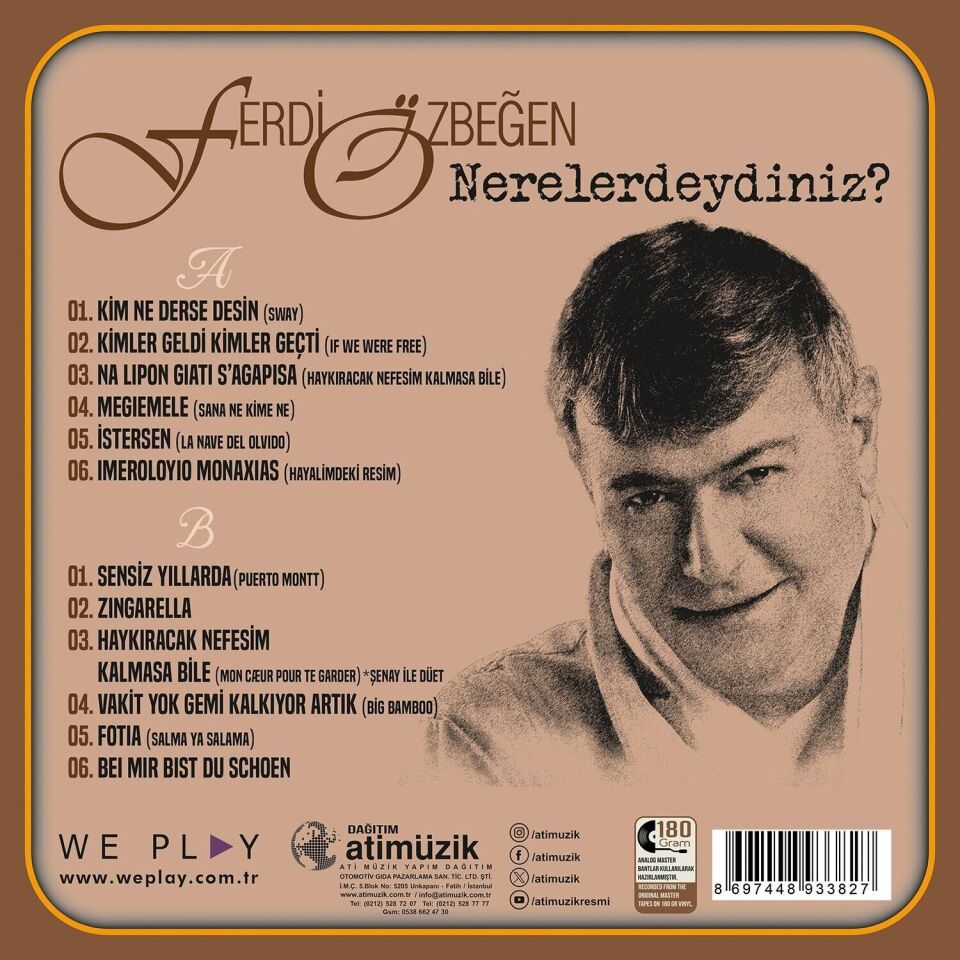 -Ferdi Özbeğen - Nerelerdeydiniz? Plak